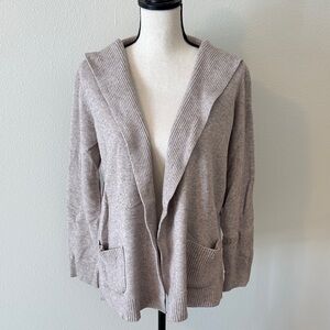 Elegant Women's Open-Front Cardigan - Soft Beige